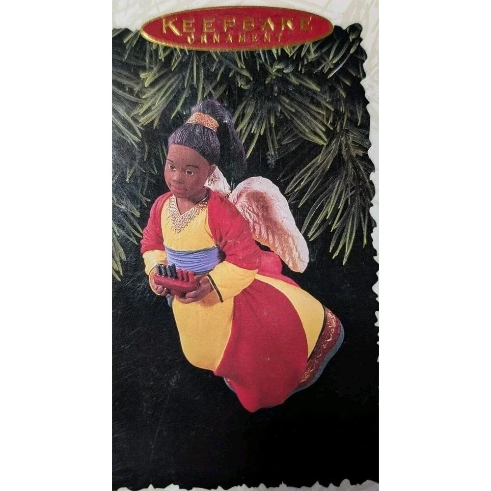 1996 Hallmark Keepsake Ornament A Celebration of Angels No.2 Kwanzaa